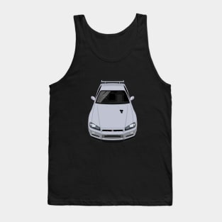 Skyline GTR V Spec R34 - Silver Tank Top